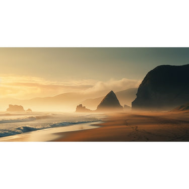 Panoramic Beach Painting